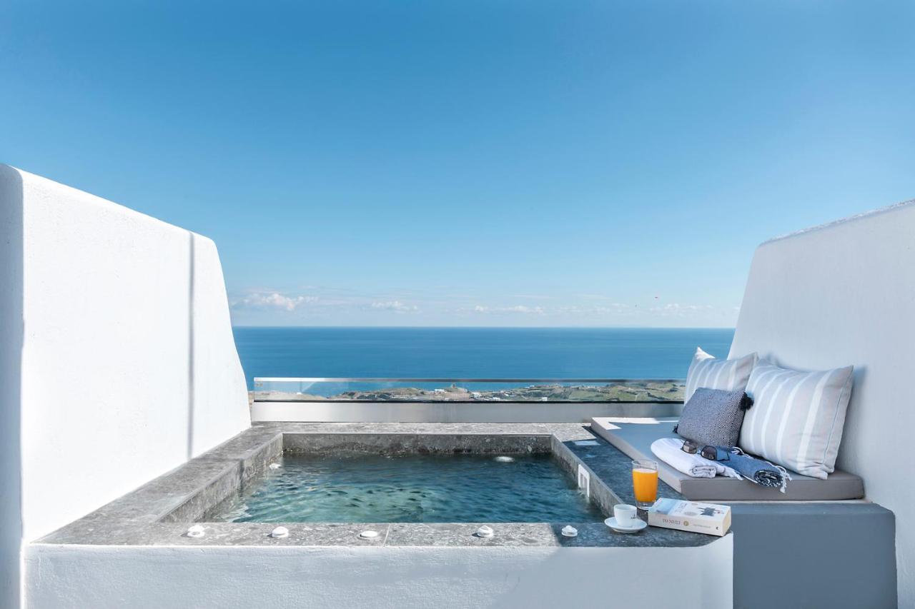 La Estrella 4 Suites With Sea View & 4 Prive Hot Tub Vourvoúlos Exteriör bild